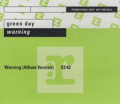GREEN DAY - WARNING: (LTD ED) (DIGIPAK)