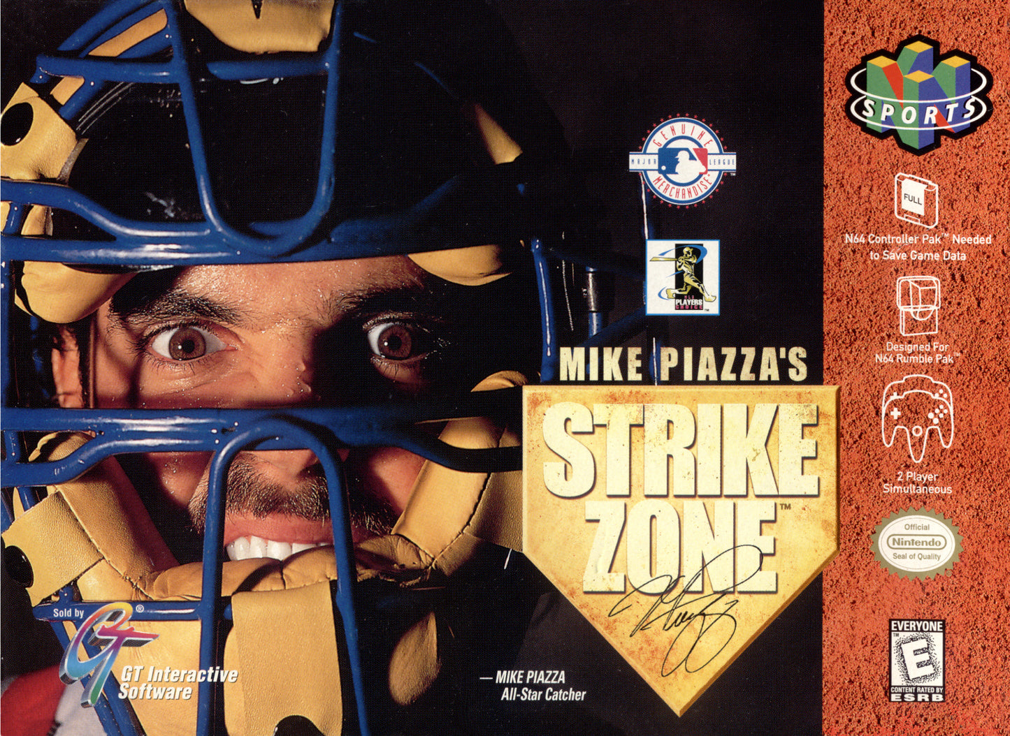 MIKE PIAZZA'S STRIKE ZONE - N64 (W/BOX & MANUAL)