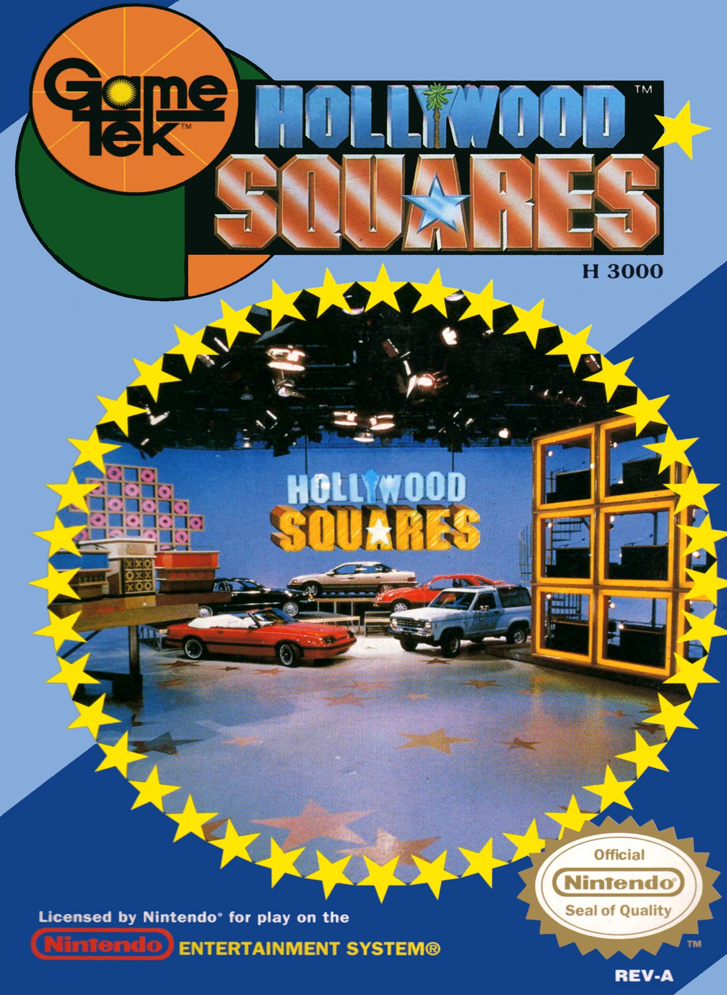 HOLLYWOOD SQUARES - NES (W/BOX & MANUAL)