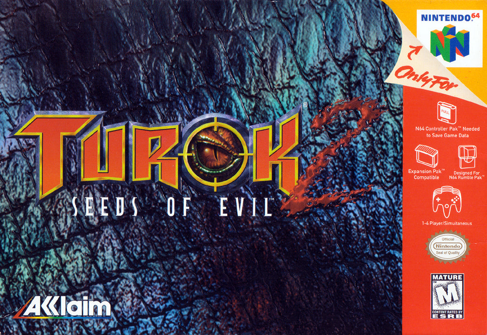 TUROK 2: SEEDS OF EVIL - N64 (W/BOX & MANUAL)