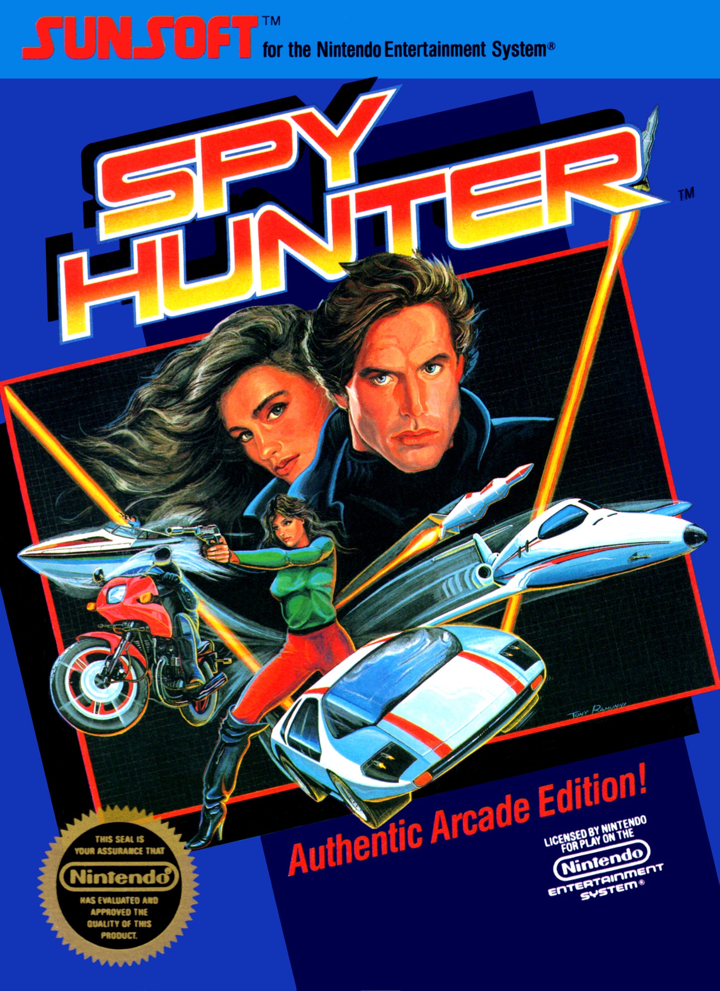 SPY HUNTER - NES (W/BOX & MANUAL)