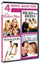 PERFECT MAN/HEAD OVER HEELS/WIMBLEDON/ST - DVD-4 MOVIE MARATHON-ROMANTIC COMEDY