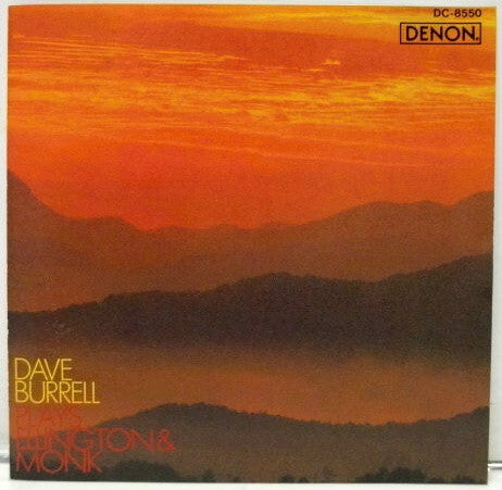 BURRELL, DAVE - PLAYS ELLINGTON & MONK