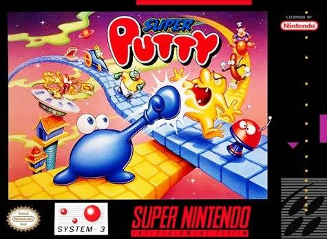 SUPER PUTTY - SNES (W/BOX & MANUAL)