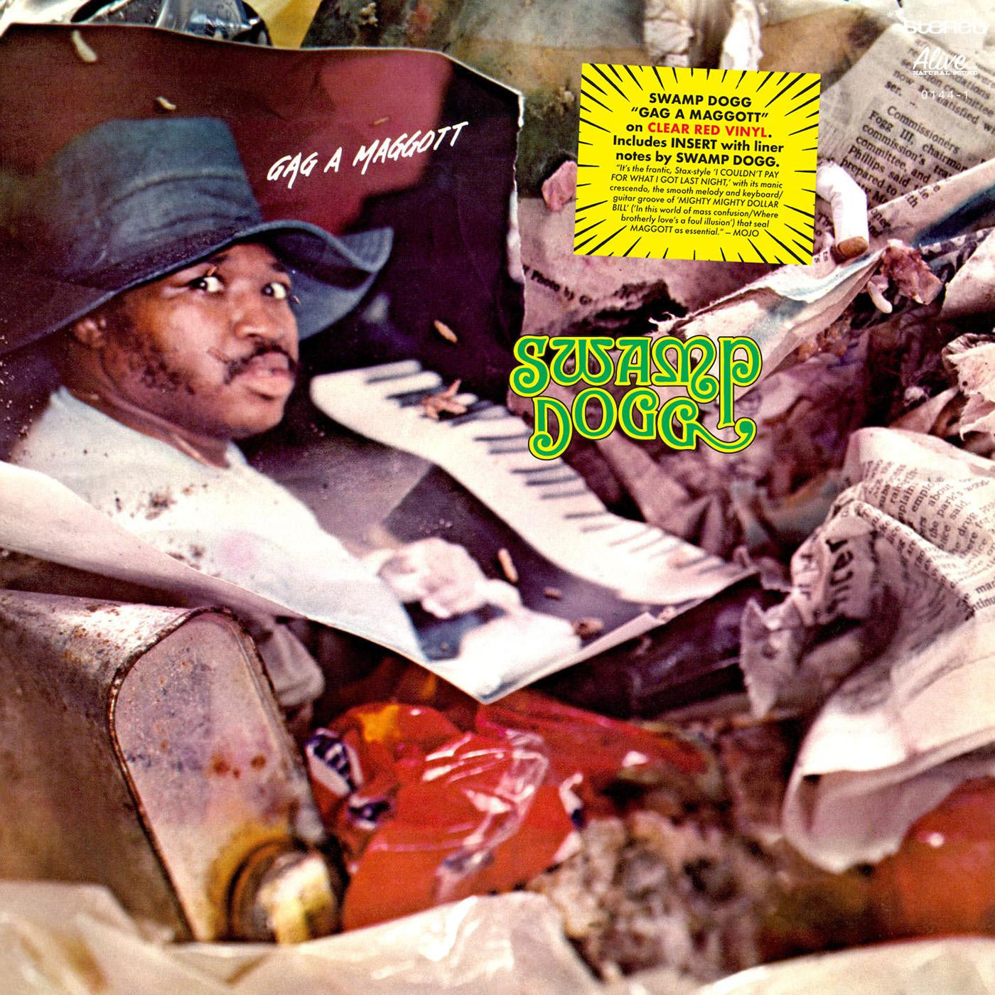 SWAMP DOGG - GAG A MAGGOTT (CLEAR RED VINYL)