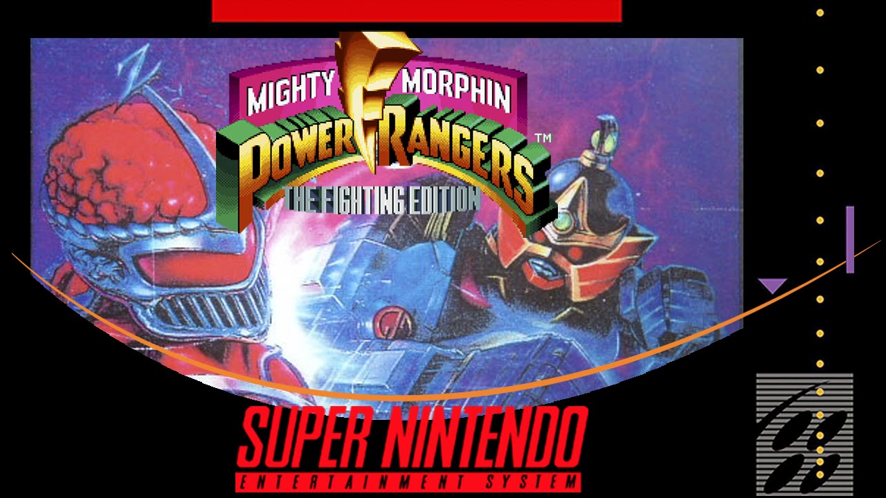 POWER RANGERS: FIGHTING EDITION - SNES (W/BOX & MANUAL)