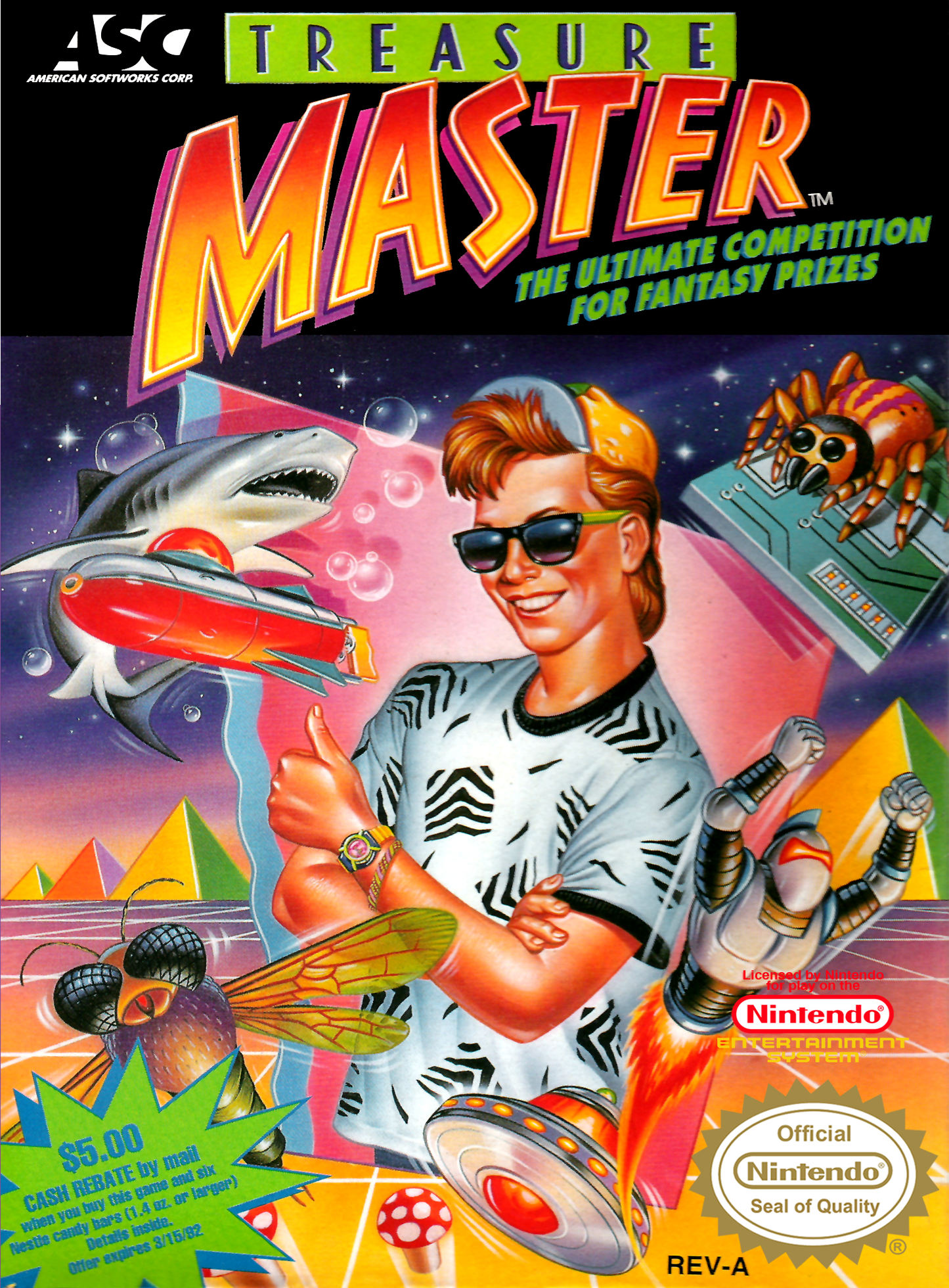 TREASURE MASTER - NES (W/BOX & MANUAL)