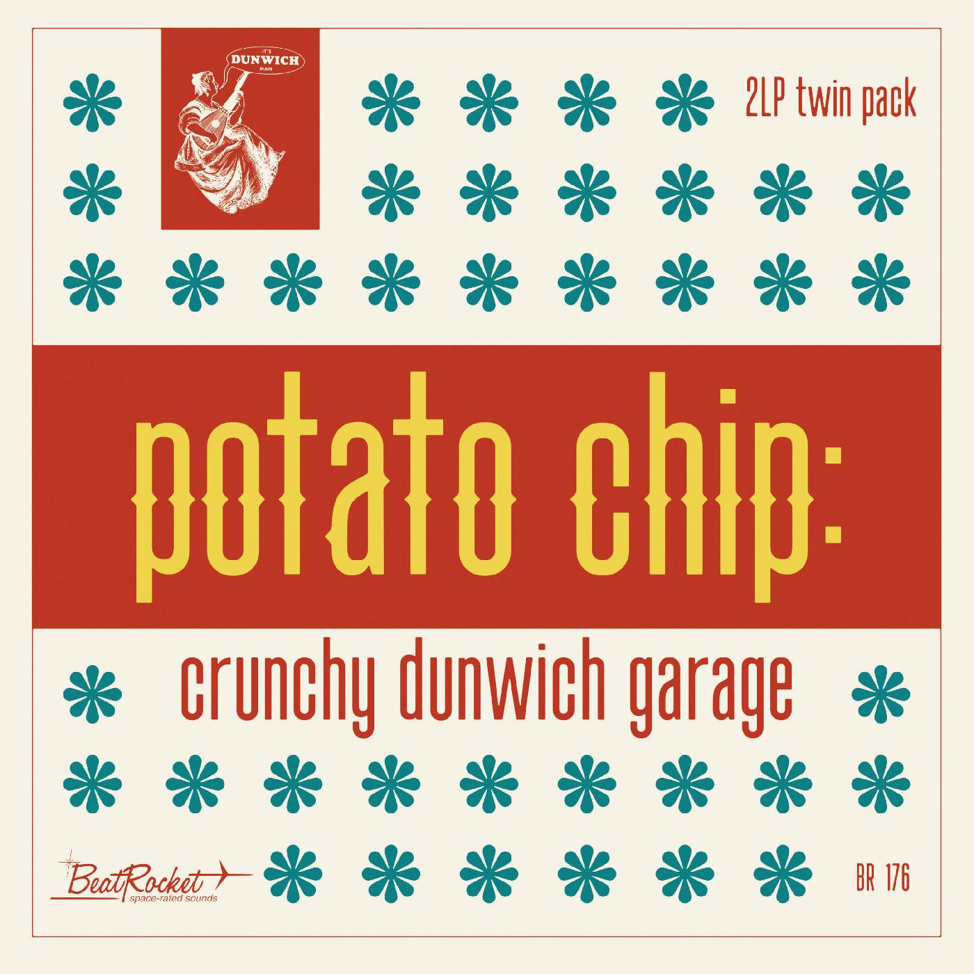 VARIOUS ARTISTS - POTATO CHIP: CRUNCHY DUNWICH GARAGE (SEAGLASS BLUE VINYL)