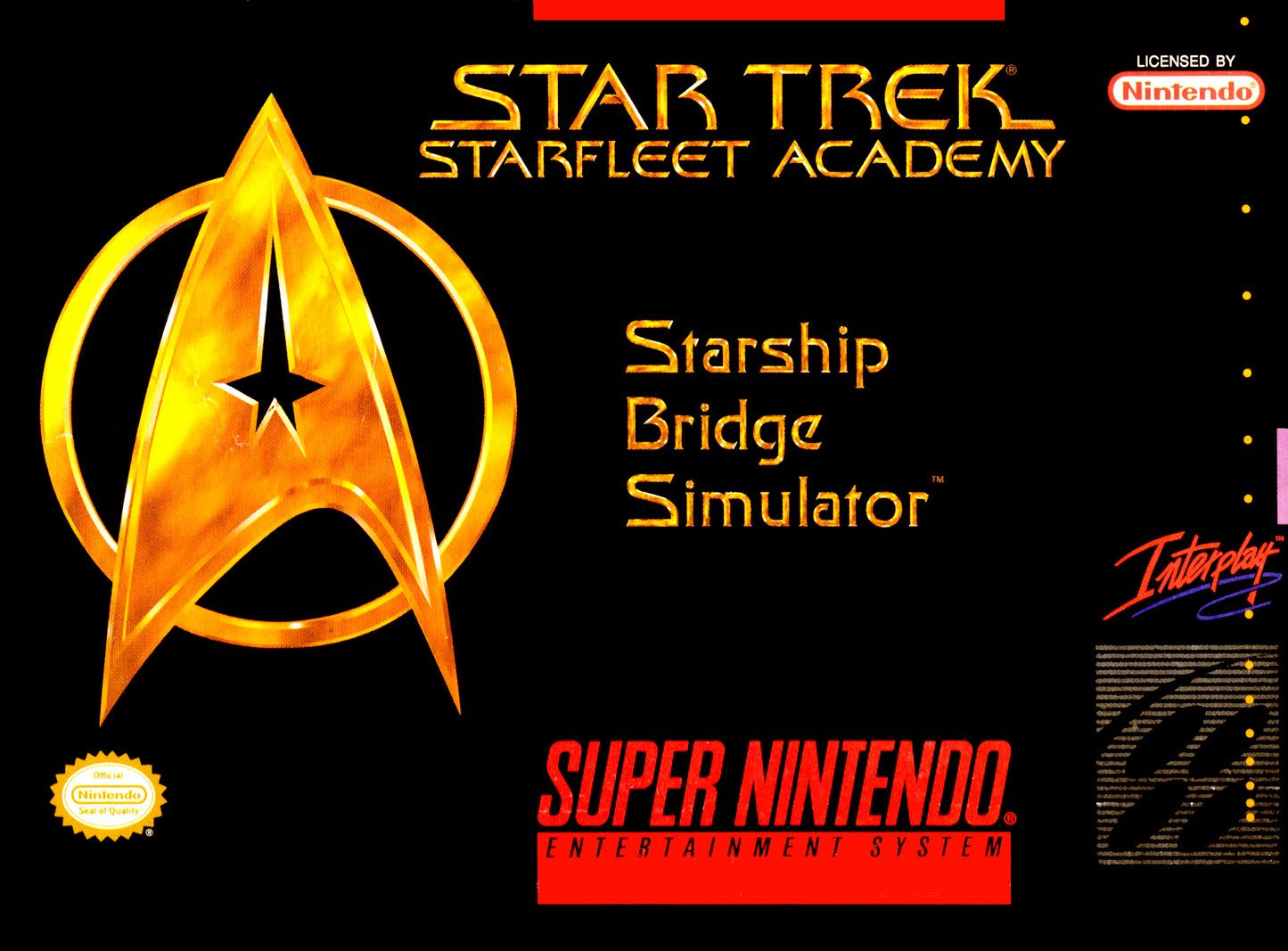 STAR TREK: STARFLEET ACADEMY - SNES (W/BOX)
