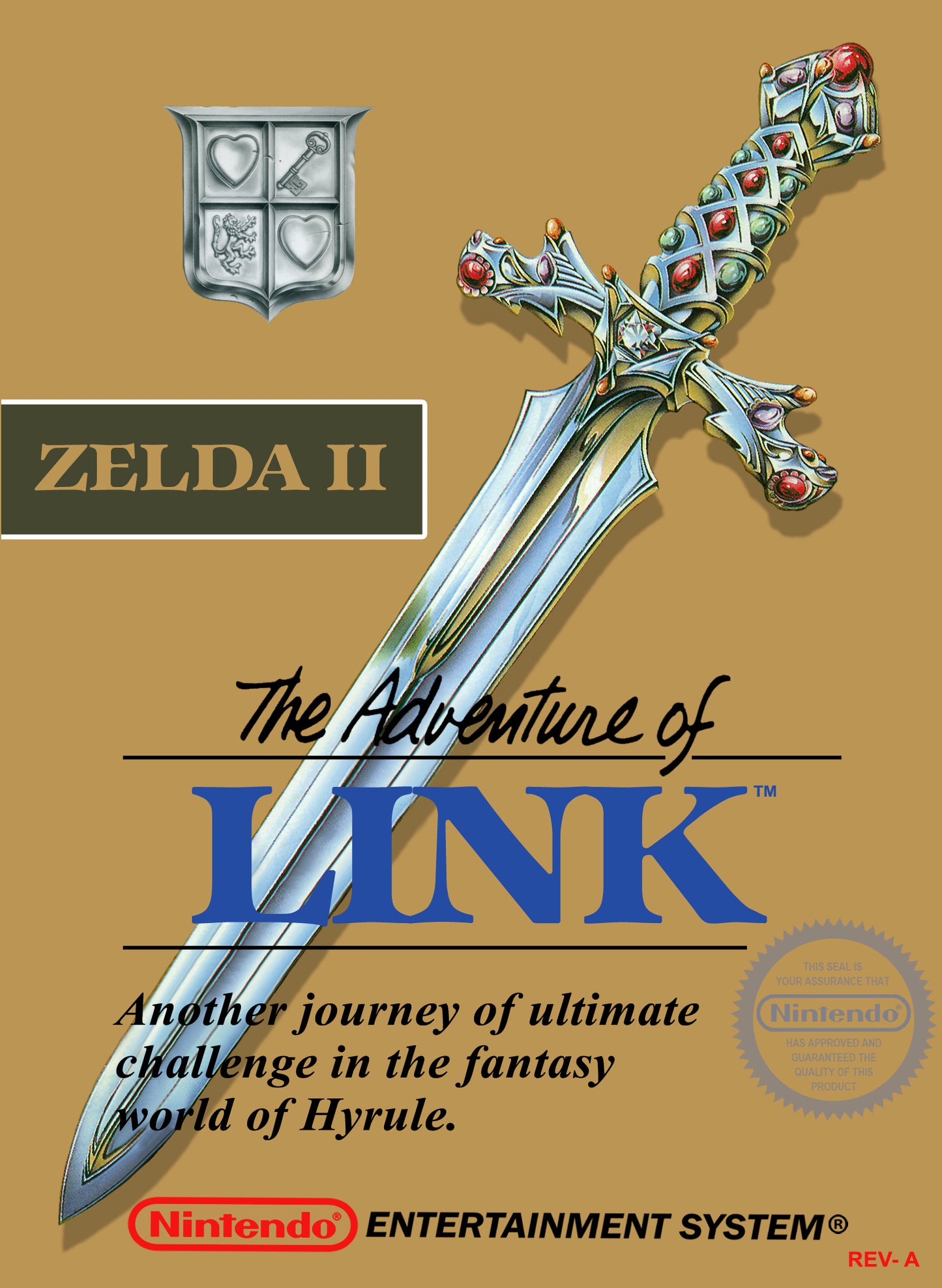 ZELDA II: THE ADVENTURE OF LINK (GREY CA - NES