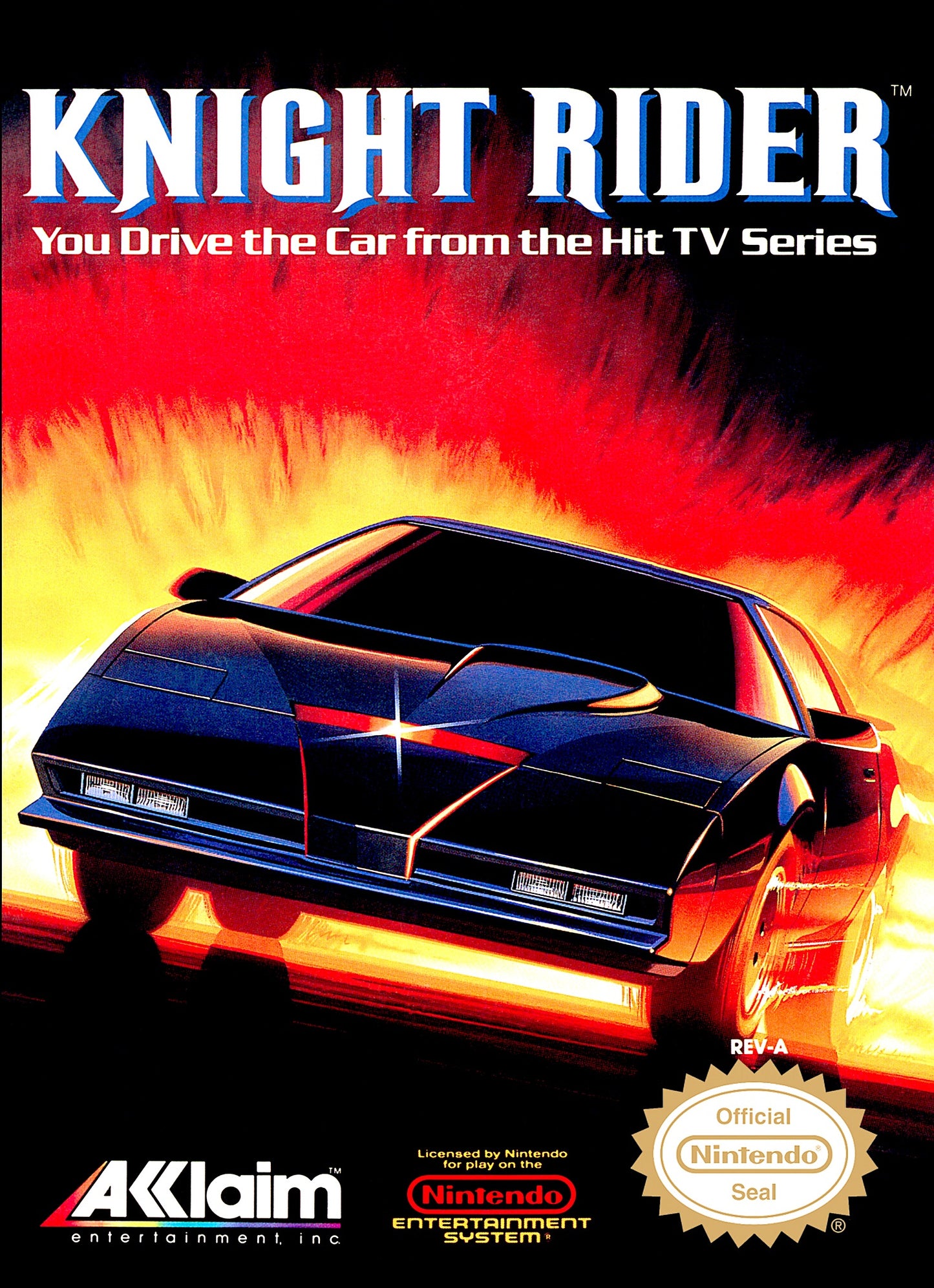 KNIGHT RIDER - NES (W/BOX & MANUAL)
