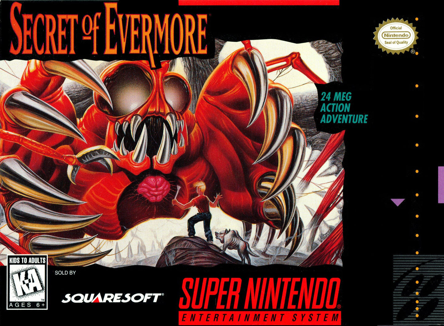 SECRET OF EVERMORE - SNES (W/BOX & MANUAL)