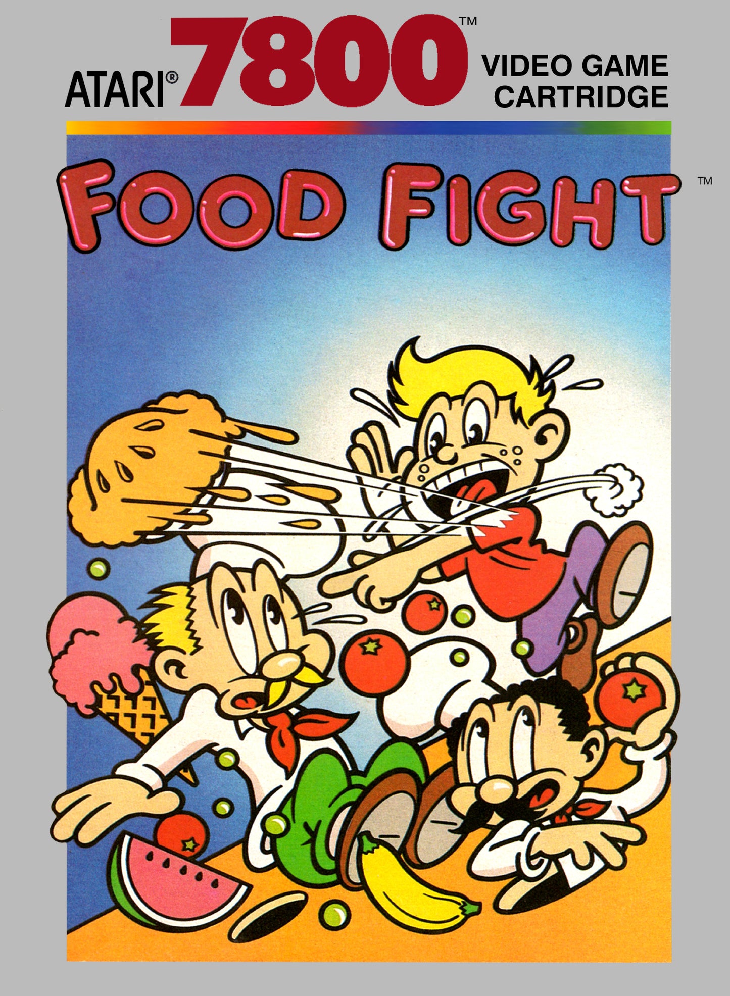 FOOD FIGHT - ATARI7800