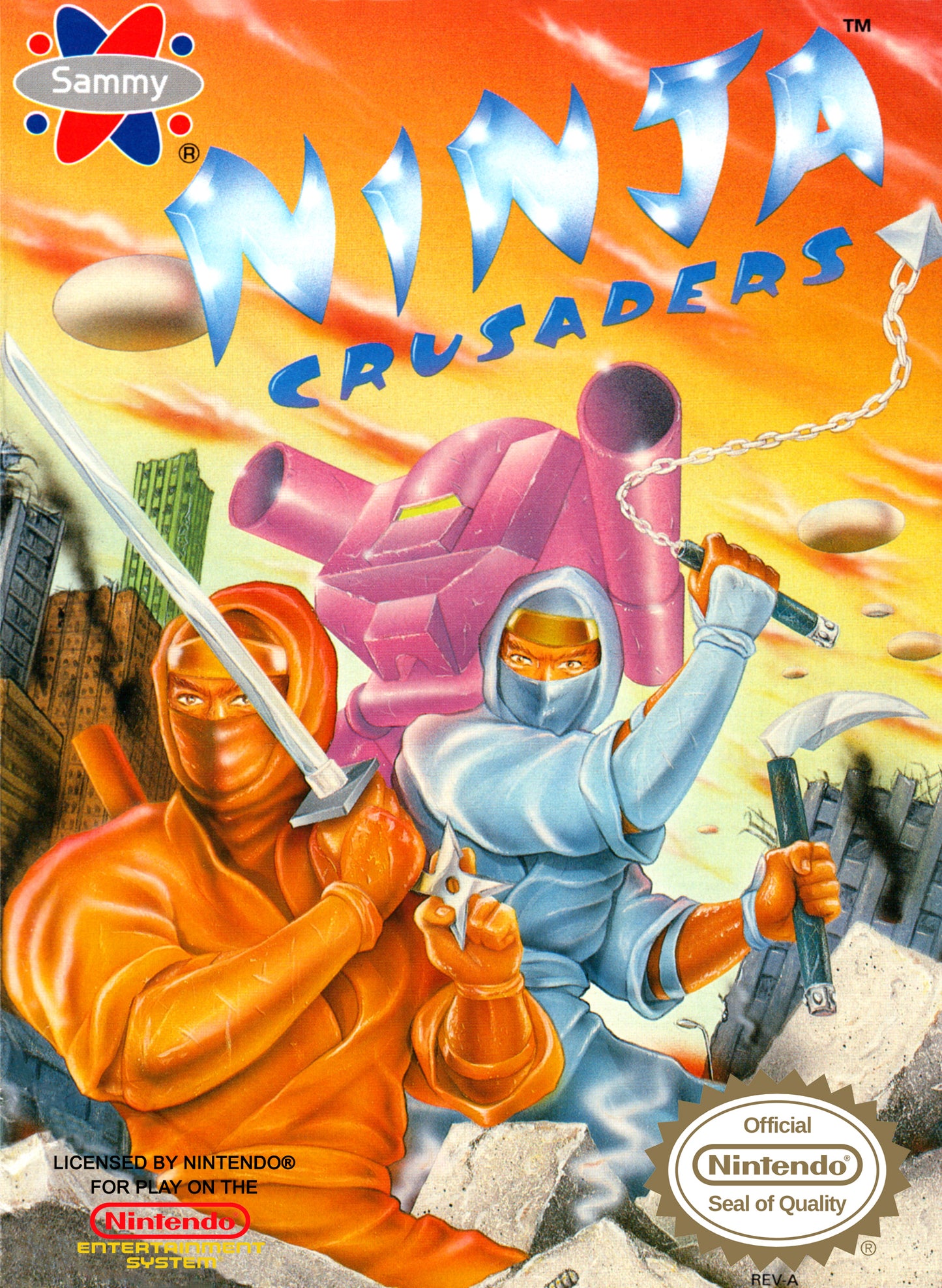 NINJA CRUSADERS - NES (W/BOX)