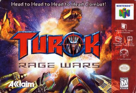 TUROK: RAGE WARS (GRAY CART) - N64 (W/BOX & MANUAL)
