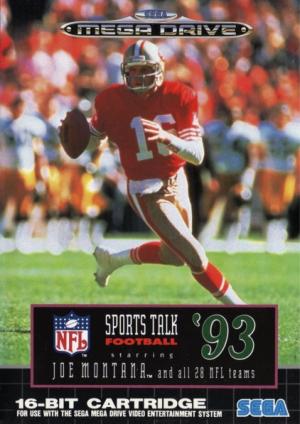 SPORTS TALK FOOTBALL '93 STARRING JOE MO - GENESIS