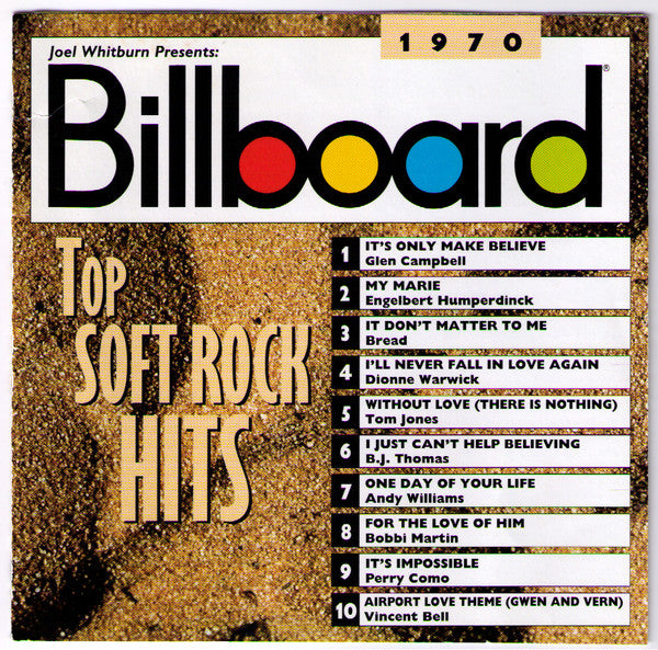 VARIOUS - BILLBOARD TOP SOFT ROCK HITS: 1970
