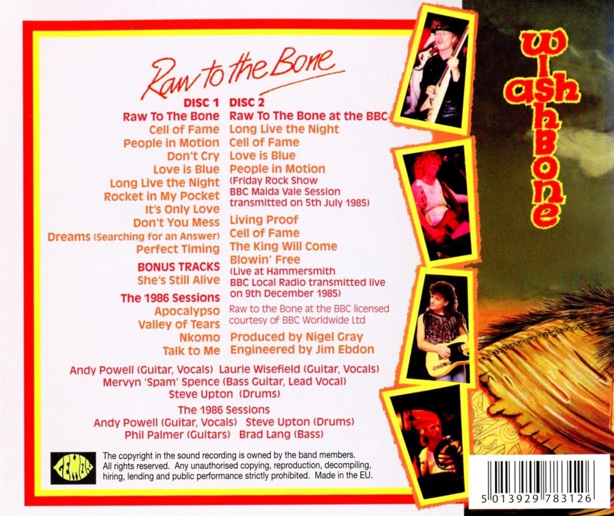 WISHBONE ASH - RAW TO THE BONE