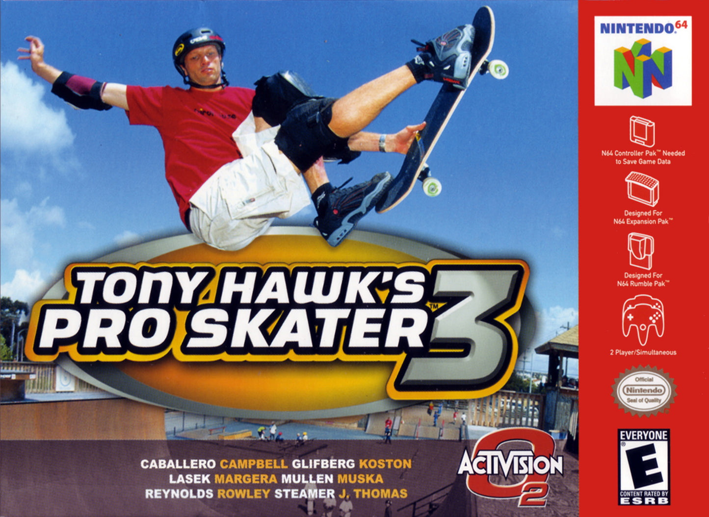 TONY HAWK'S PRO SKATER 3 - N64 (W/BOX)