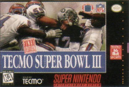 TECMO SUPER BOWL III - SNES
