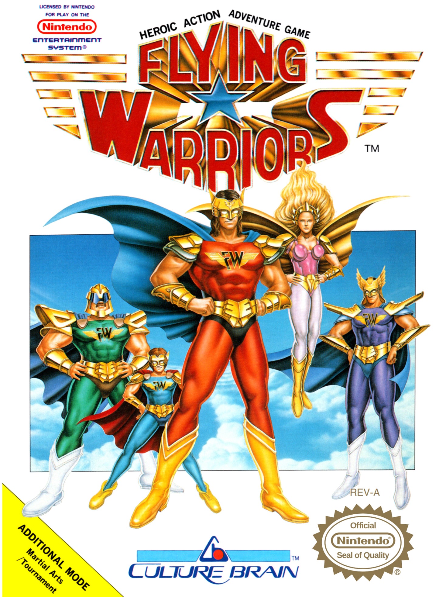FLYING WARRIORS - NES (W/BOX & MANUAL)