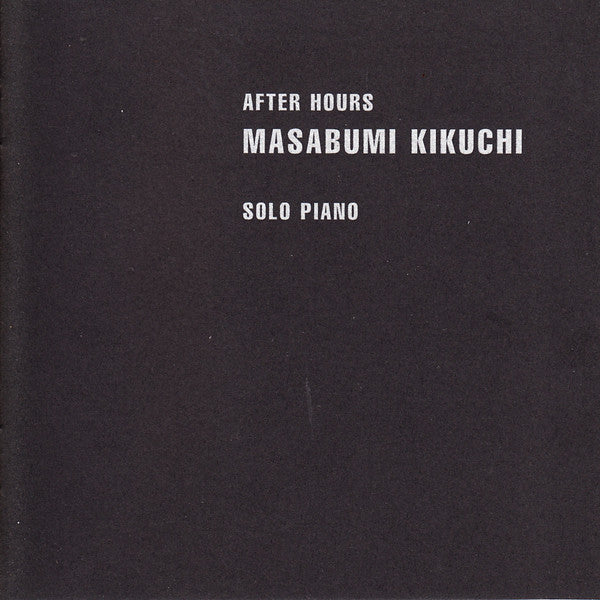 KIKUCHI, MASABUMI - AFTER HOURS