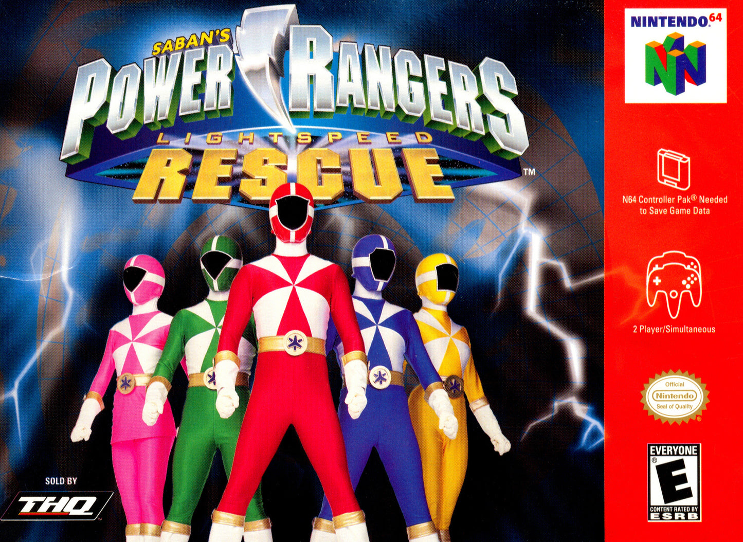 POWER RANGERS: LIGHTSPEED RESCUE - N64 (W/BOX & MANUAL)