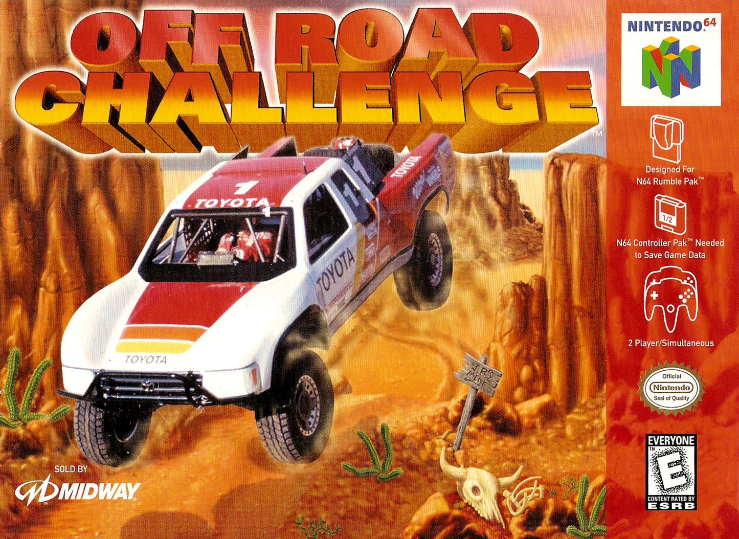 OFF ROAD CHALLENGE - N64 (W/BOX & MANUAL)