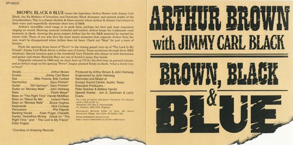 BROWN, ARTHUR - BROWN, BLACK & BLUE