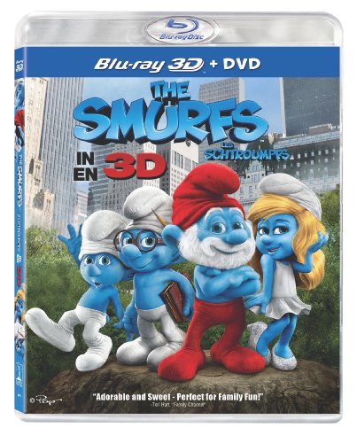 SMURFS (MOVIE) - BLU-3D INC. DVD COPY