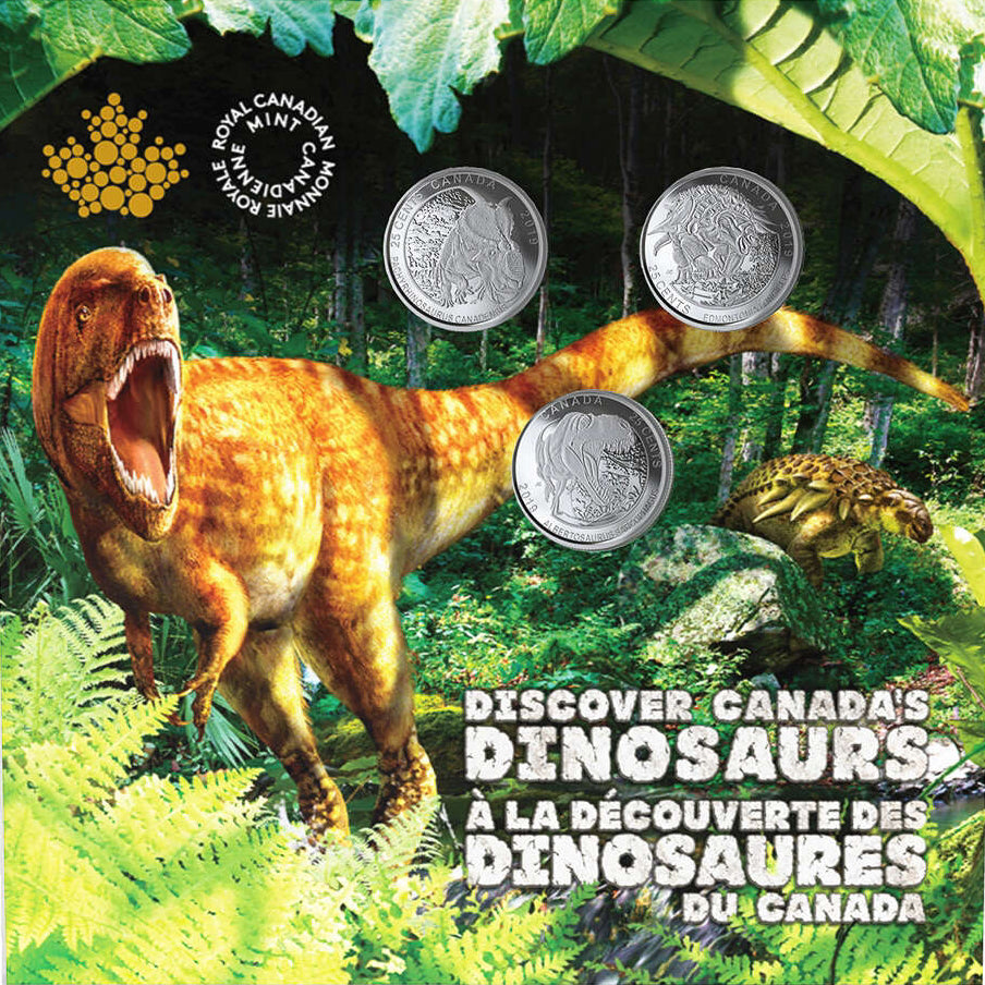 DISCOVER CANADA'S DINOSAURS - ROYAL CANADIAN MINT-2019