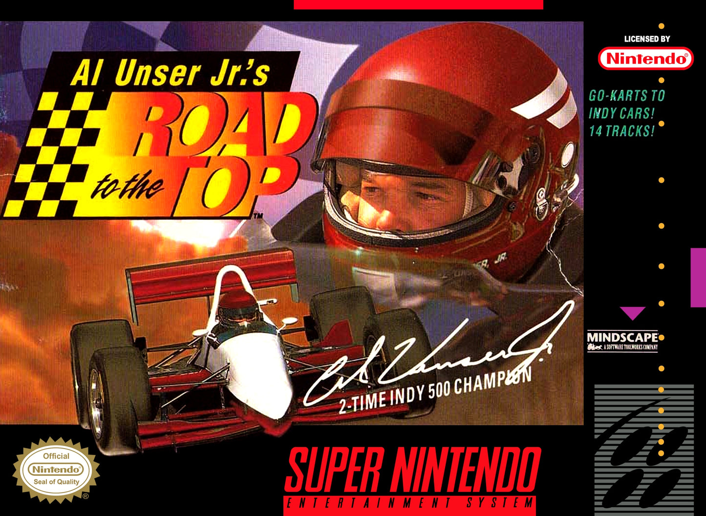AL UNSER JR.'S ROAD TO THE TOP - SNES