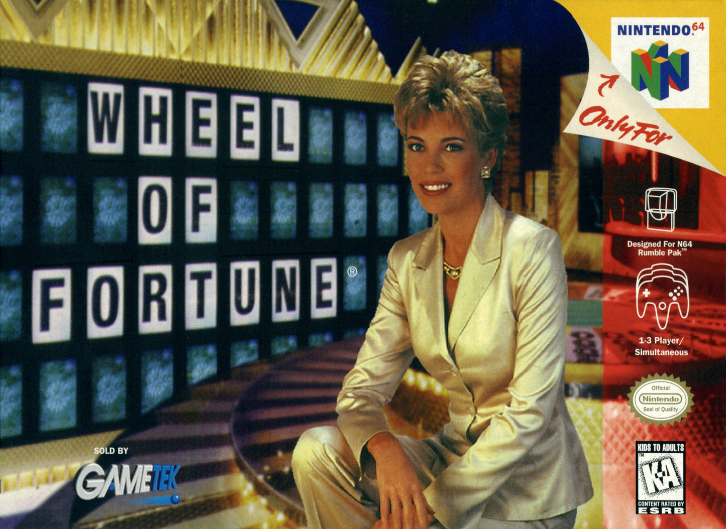 WHEEL OF FORTUNE - SNES (W/BOX & MANUAL)