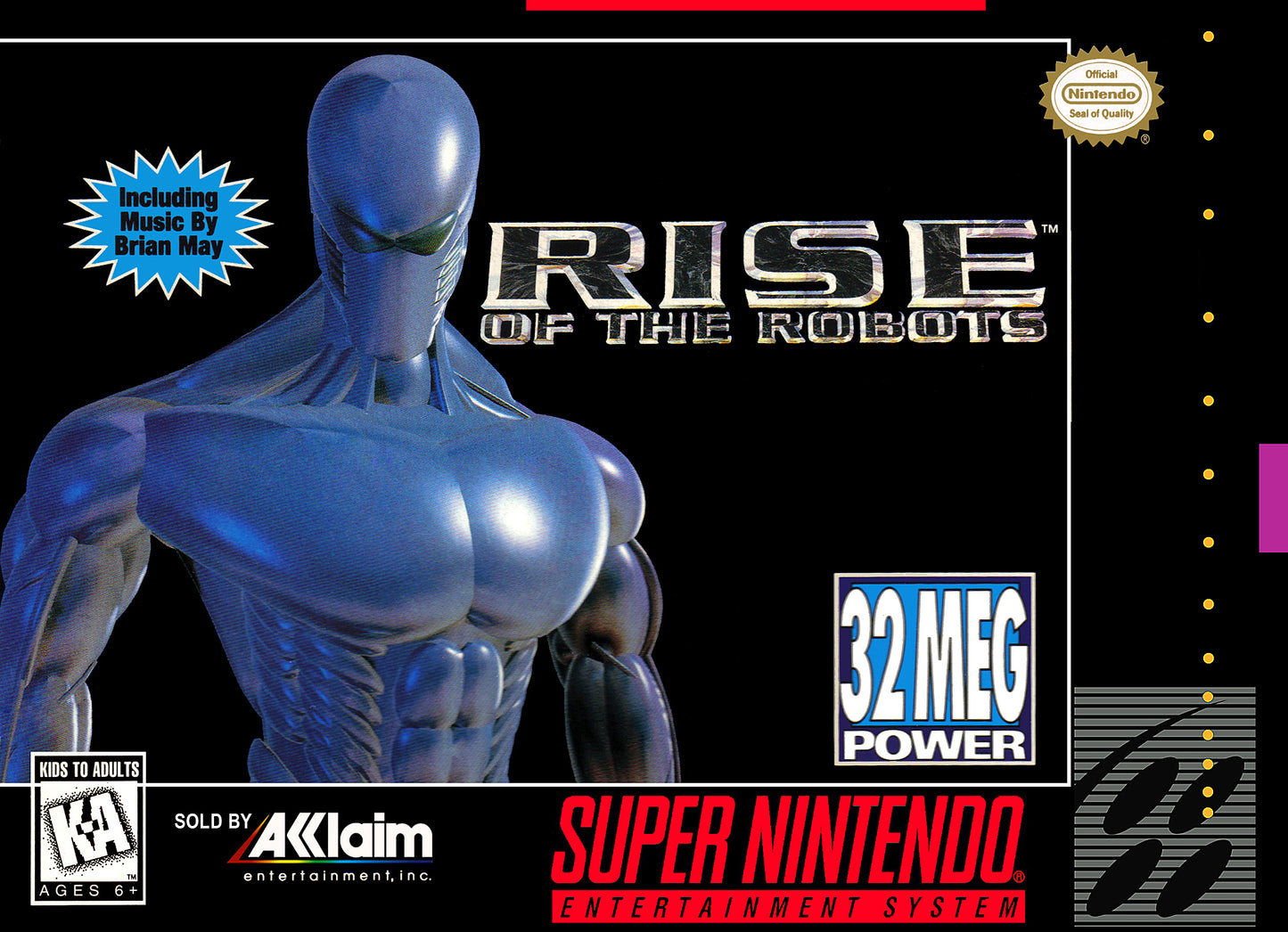 RISE OF THE ROBOTS - SNES (W/BOX & MANUAL)