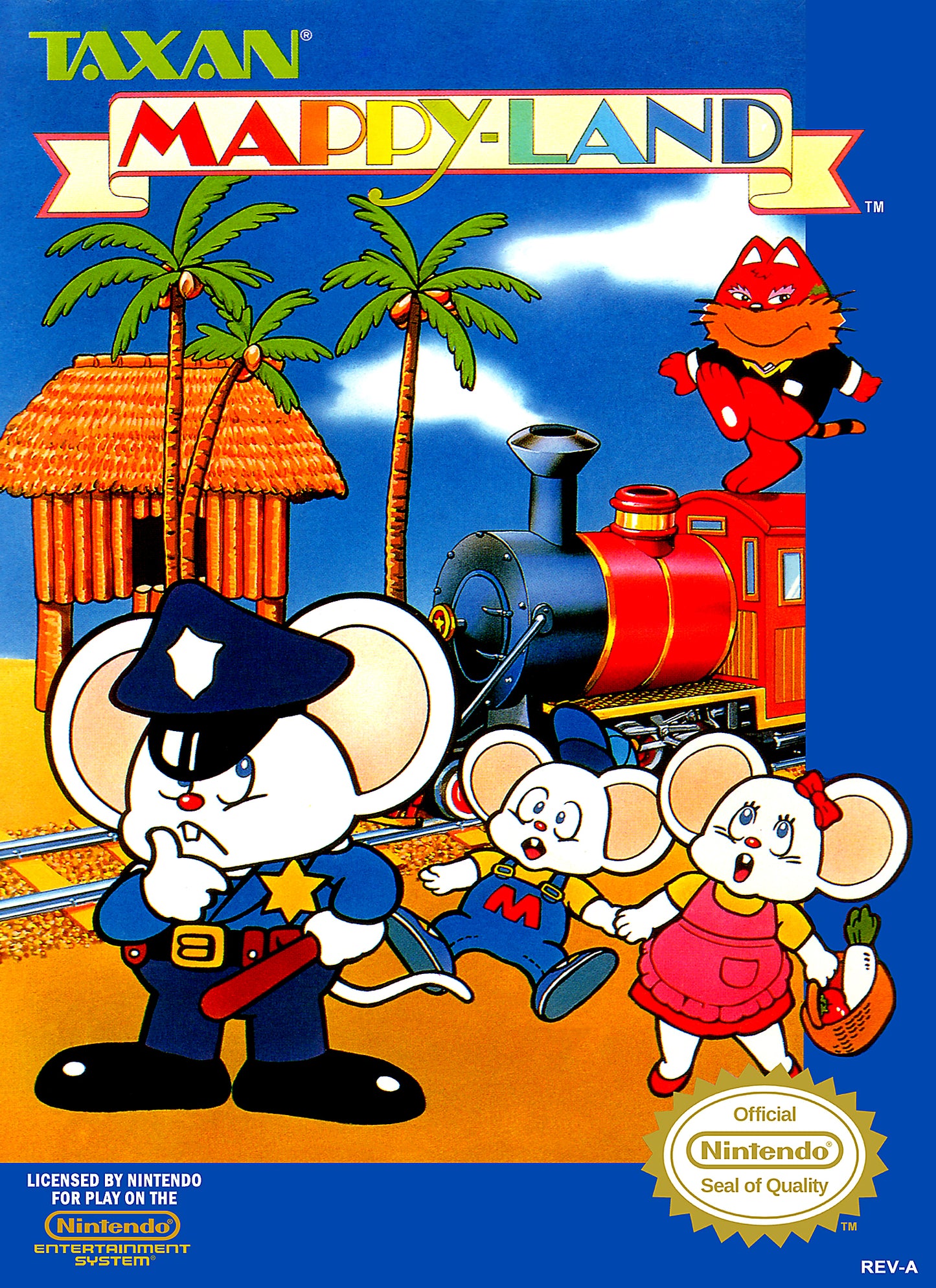 MAPPY-LAND - NES (W/BOX & MANUAL)