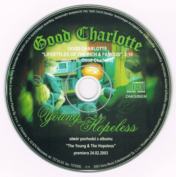 GOOD CHARLOTTE - LIFESTYLES OF THE RICH & FAMOUS (CDS)