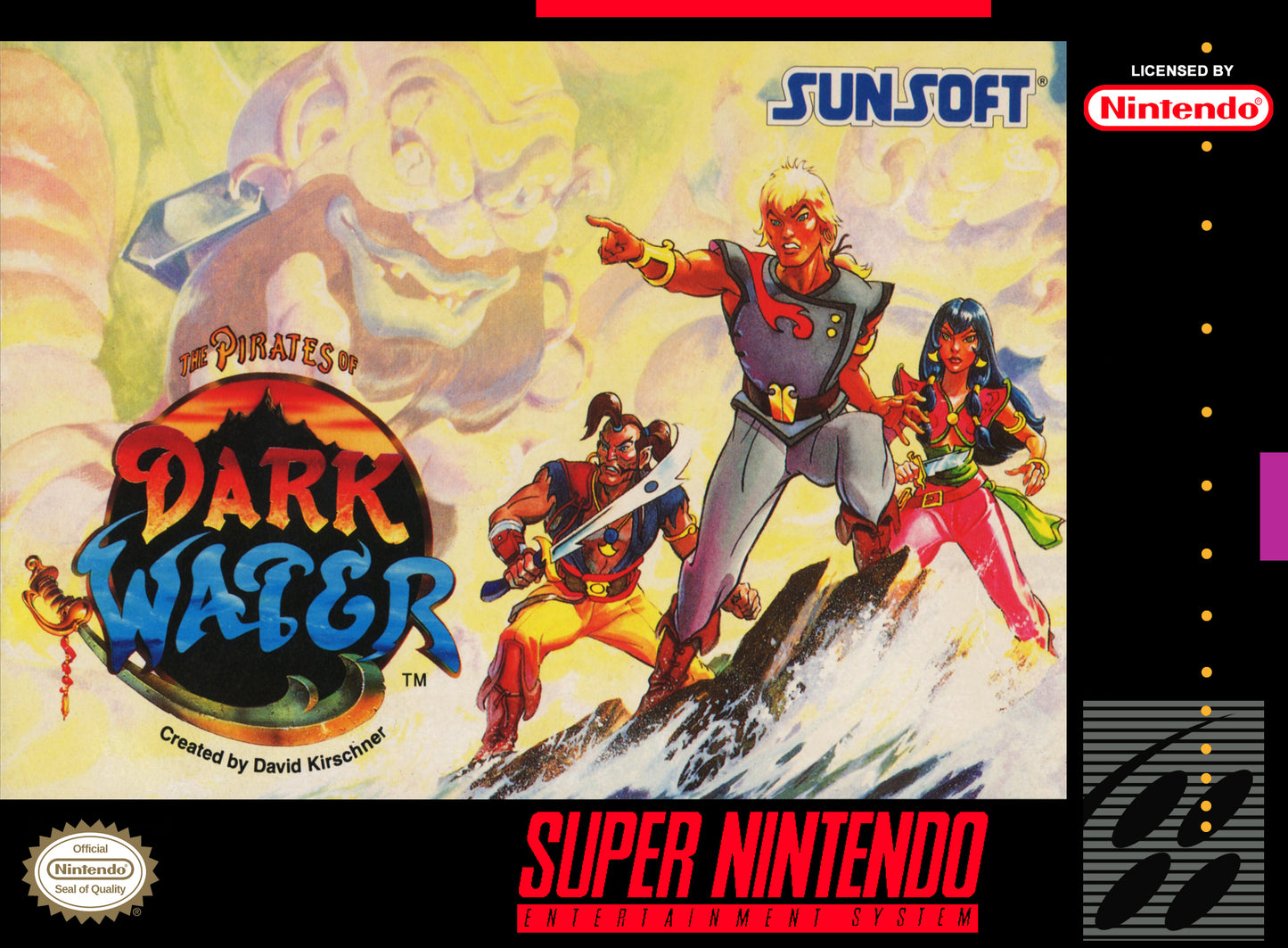 PIRATES OF DARK WATER - SNES (W/BOX & MANUAL)