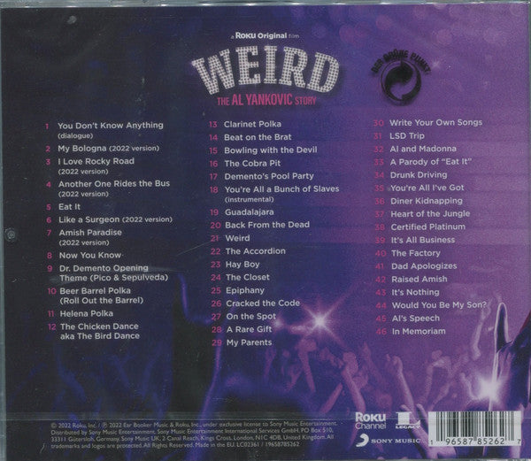 "WEIRD AL" YANKOVIC - WEIRD: THE AL YANKOVIC STORY - ORIGINAL SOUNDTRACK (CD)