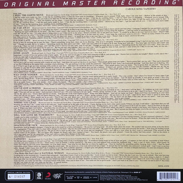 Carole King - Tapesty (Original Master Recording) (Used LP)