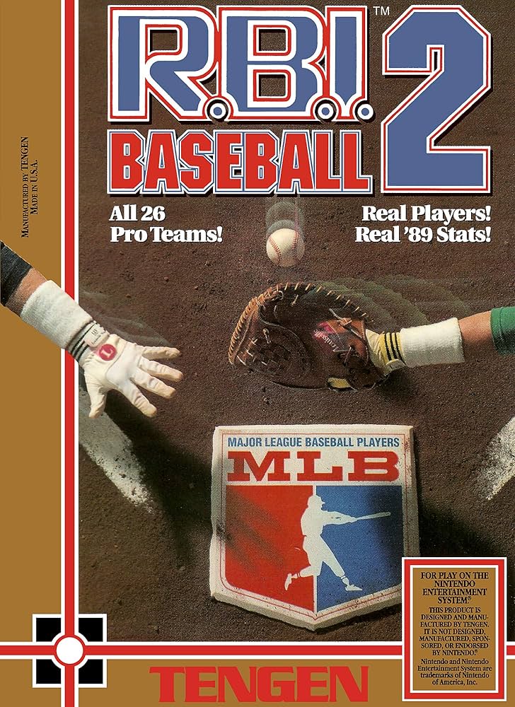 RBI BASEBALL 2 - NES (W/BOX & MANUAL)