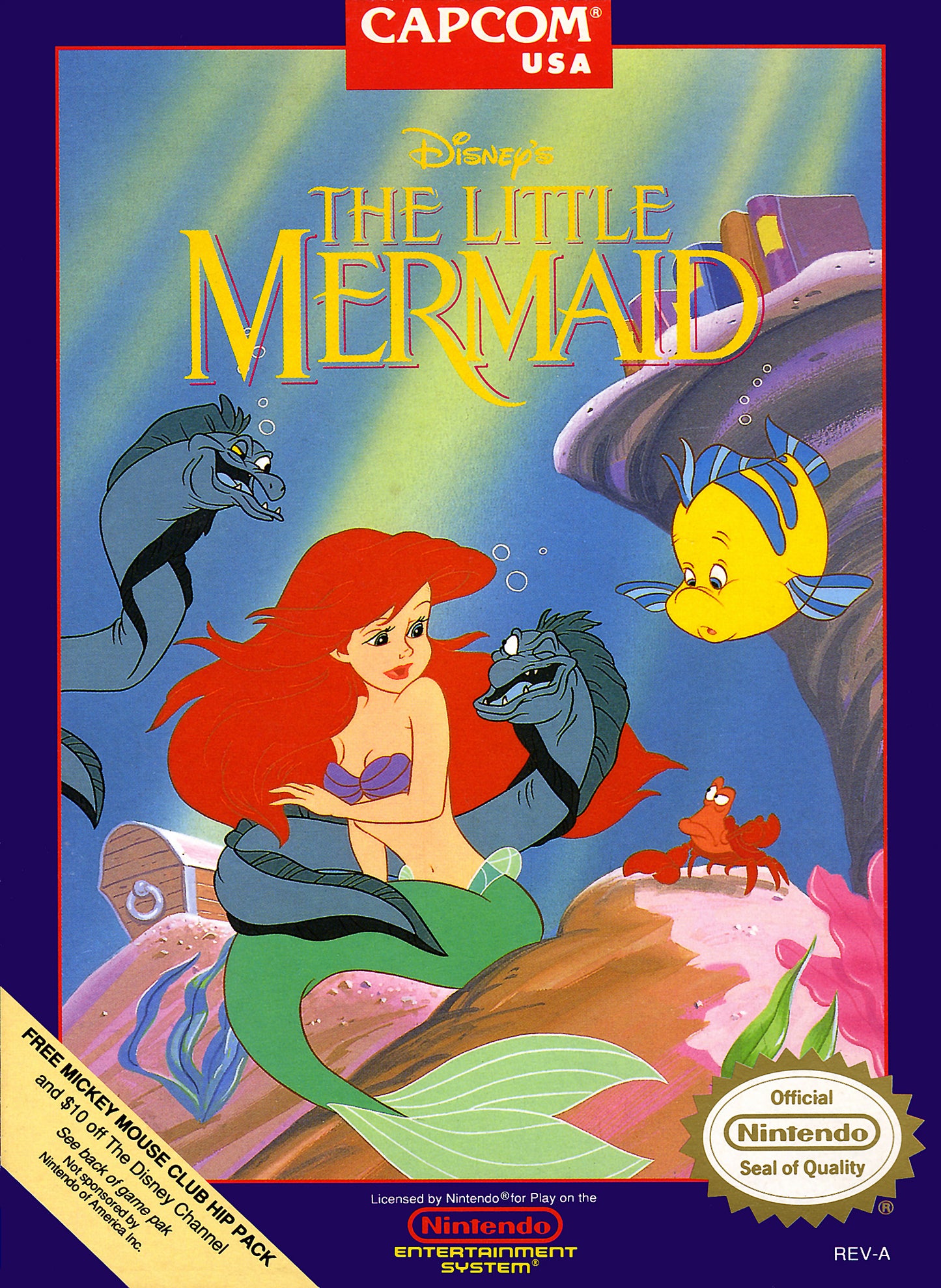 LITTLE MERMAID - NES (W/BOX & MANUAL)