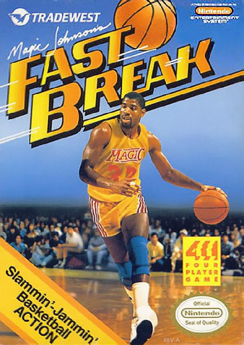MAGIC JOHNSON'S FAST BREAK - NES (W/BOX)