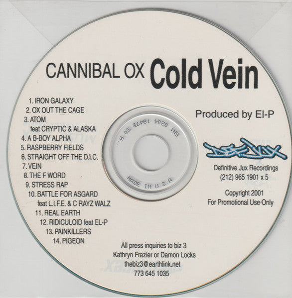CANNIBAL OX - COLD VEIN (DLX ED)