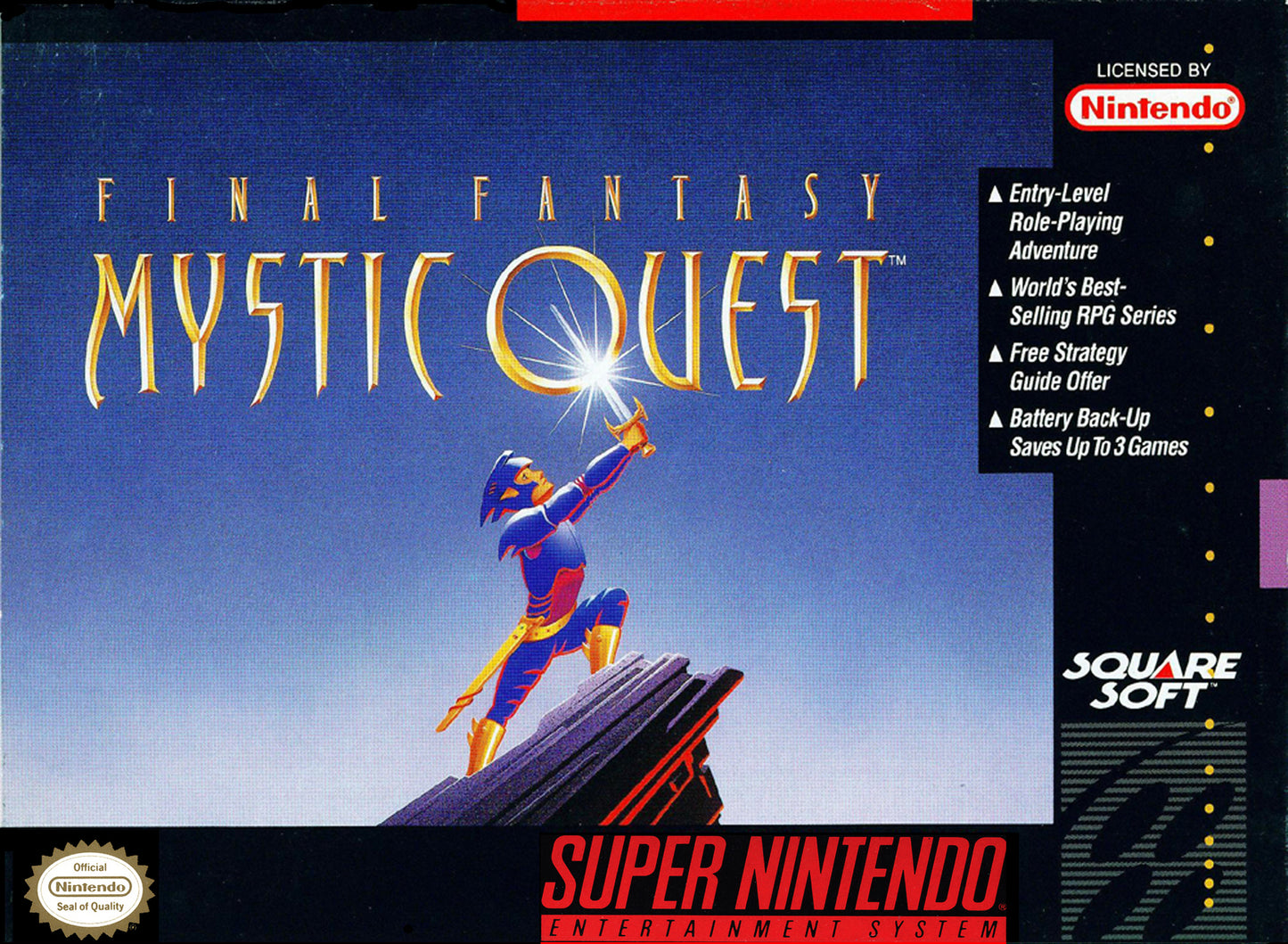 FINAL FANTASY MYSTIC QUEST - SNES (W/BOX)