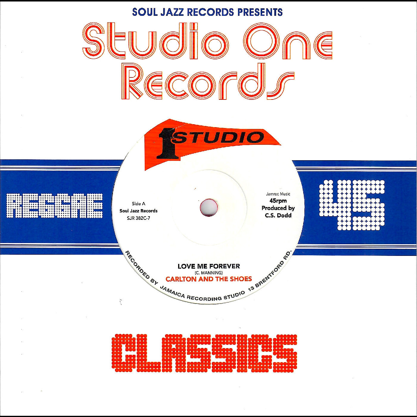 CARLTON AND THE SHOES - LOVE ME FOREVER / NEVER LET GO (RED VINYL)