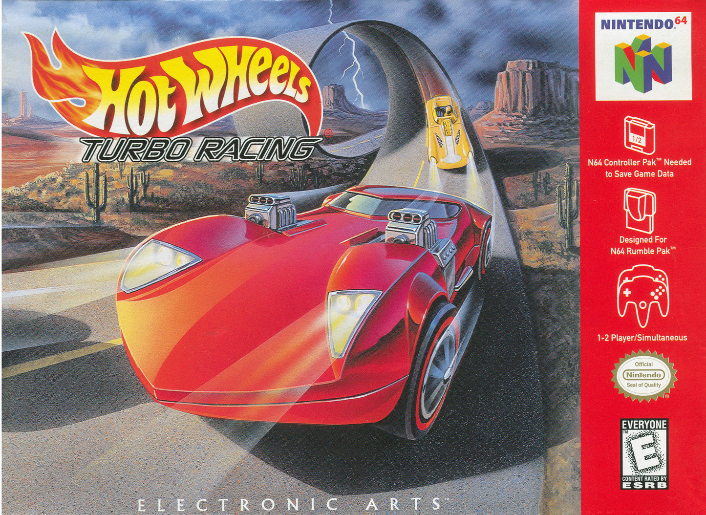 HOT WHEELS: TURBO RACING - N64 (W/BOX)