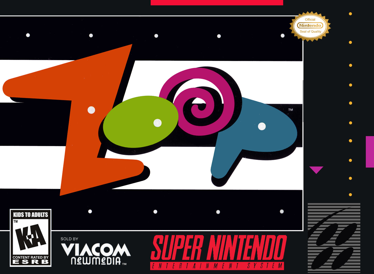 ZOOP - SNES (W/BOX & MANUAL)