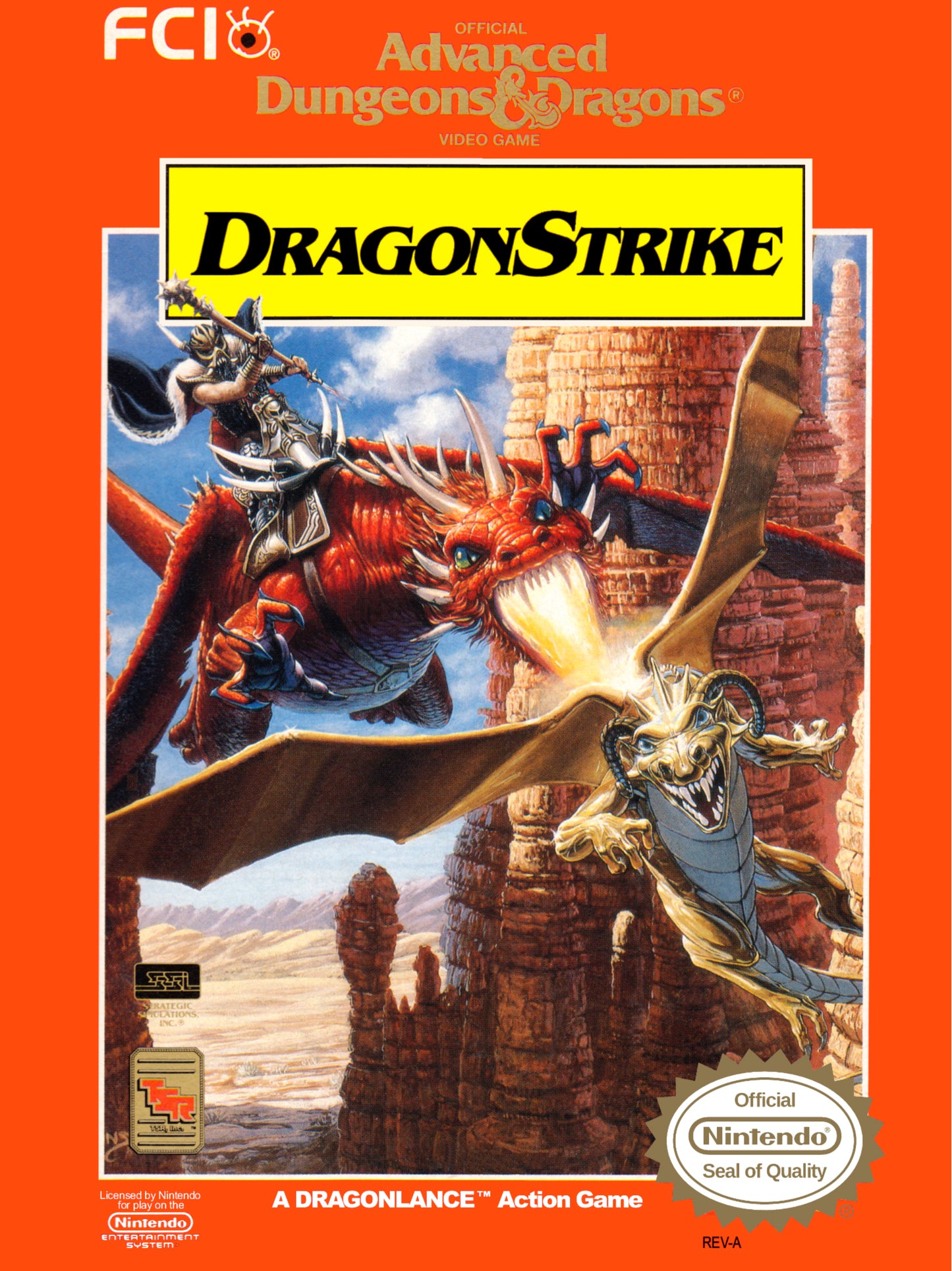 ADVANCED DUNGEONS & DRAGONS: DRAGON STRI - NES (W/BOX)