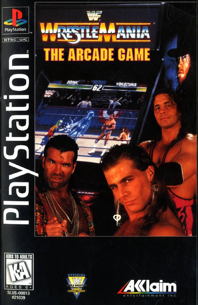 WWF WRESTLEMANIA: THE ARCADE GAME (LONGB - PS1