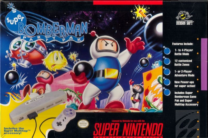 SUPER BOMBERMAN - SNES (W/BOX & MANUAL)